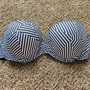 Victoria Secret Striped Strapless Bra PINK brand